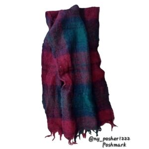 *𝓥𝓲𝓷𝓽𝓪𝓰𝓮 𝗛𝗘𝗔𝗧𝗛𝗘𝗥-𝗚𝗟𝗘𝗡 Mohair Scarf 🔴🟢🔵🟣